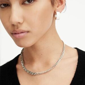 Allsaints Delmy Crystal curb necklace comes with dustbag